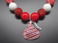 Valentine's Day Necklace - Kiss Pendant