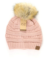 CC Beanie - Peach With Pom