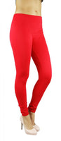 Solid Red Seamless Leggings