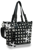 Rhinestone Pattern Shopping Tote