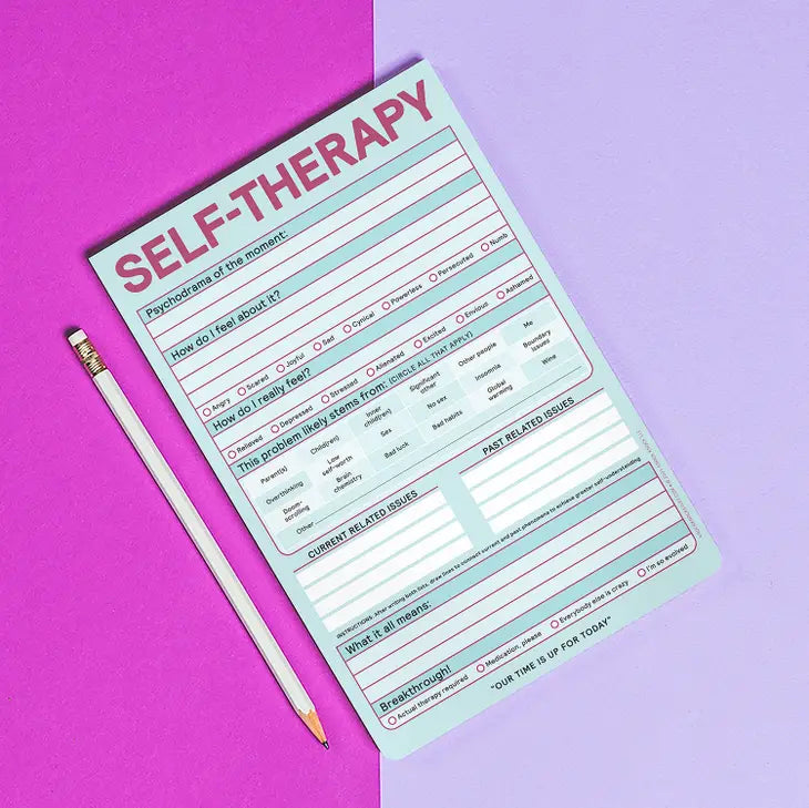 Self Therapy Notepad | Accidentally Adorable