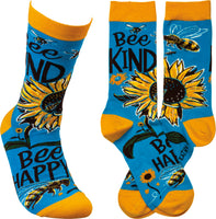 Socks - Bee Kind Bee Happy