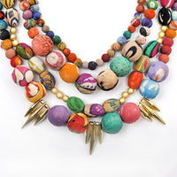 Spiked Kantha Necklace