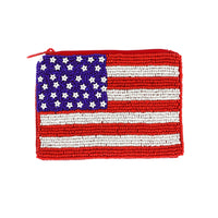 USA Flag Coin Bag