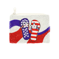 USA Flip Flop Coin Bag