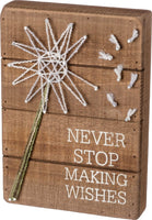 String Art Box Sign - Wishes